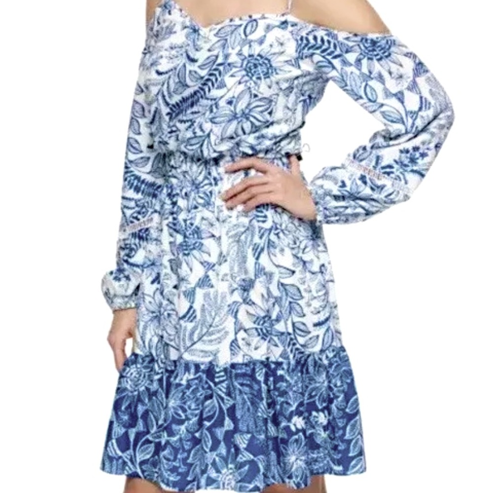 Eliza J cold shoulder dress